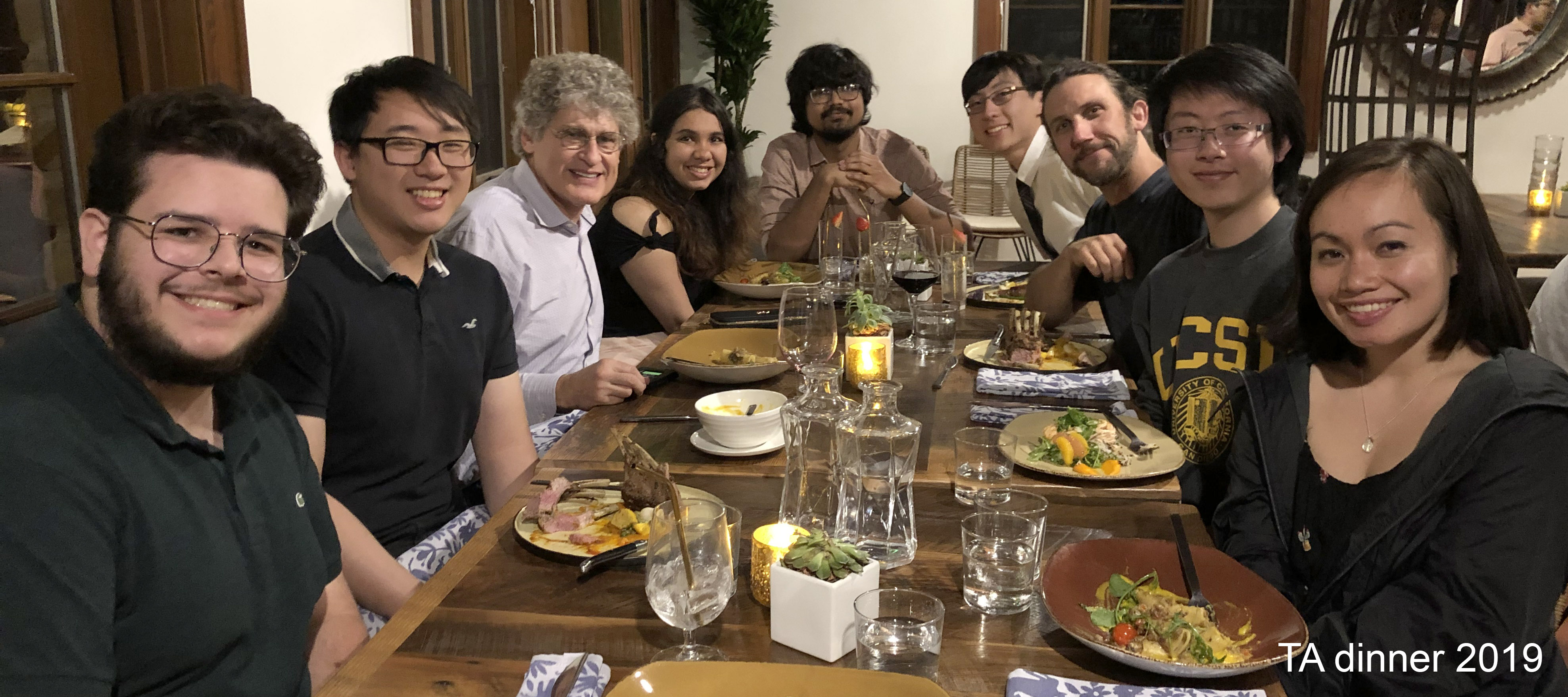 2019 TA dinner at Estancia