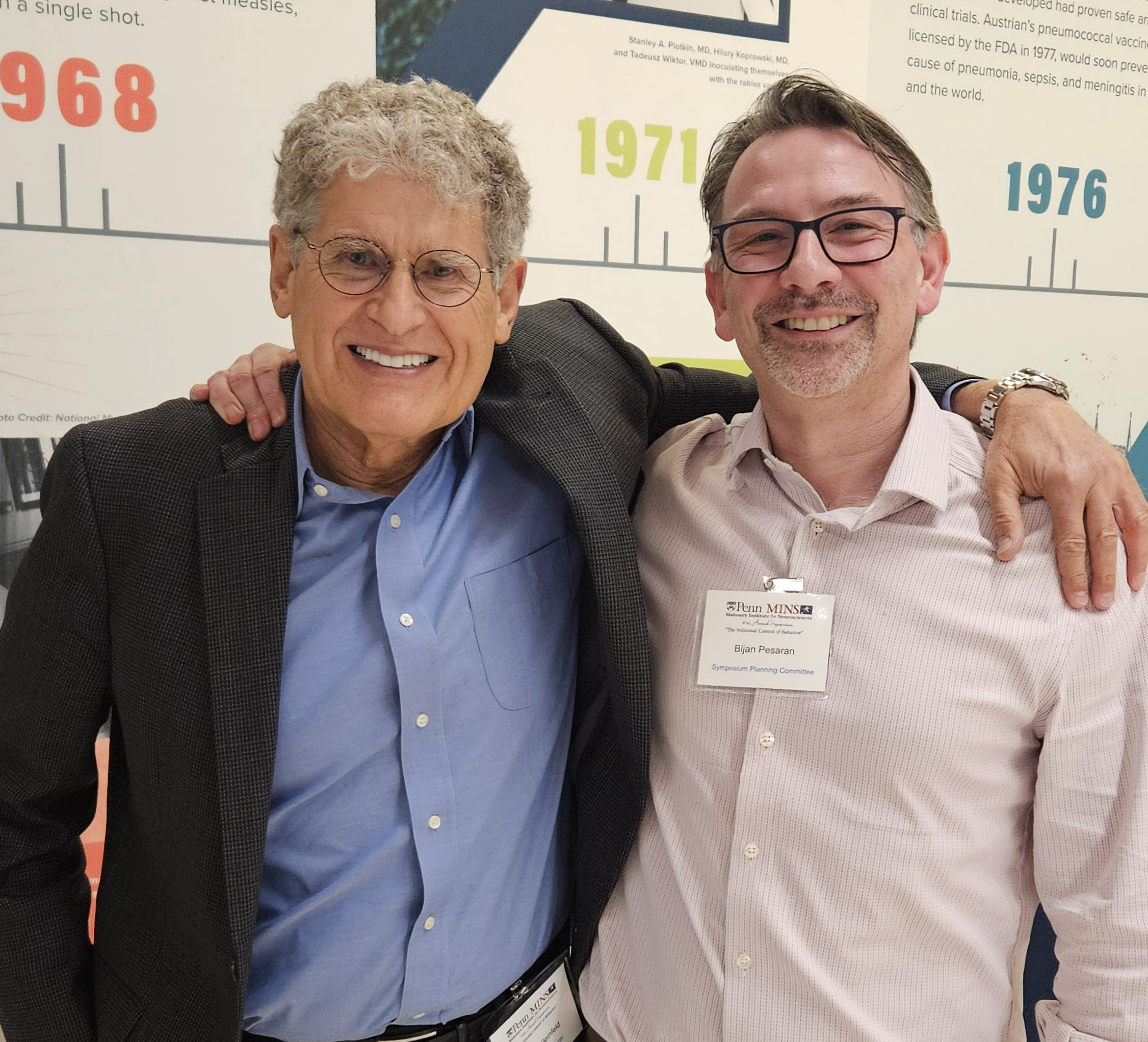 Bijan Pesaran and David at UPenn MINS Symposium, 2026